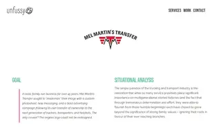 Preview of the Mel Martin’s Transfer Ltd Case Study