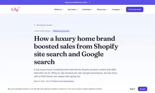 Preview of the Luxury Home Furnishing Brand Case Study