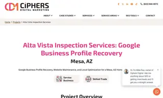 Preview of the Alta Vista Inspection Services Case Study