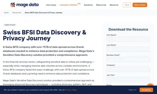Preview of the Swiss BFSI Company Case Study