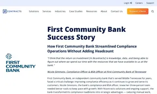 Preview of the First Community Bank of Tennessee Case Study