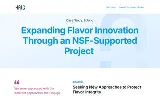 Preview of the Edlong Flavor Solutions Case Study
