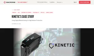Preview of the Kinetic Case Study