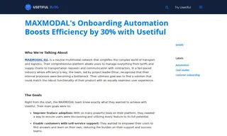 Preview of the Maxmodal Ltd Case Study