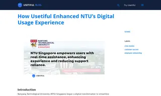 Preview of the Nanyang Technological University (ntu) Singapore Case Study