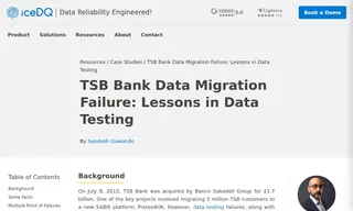 Preview of the TSB Bank Case Study