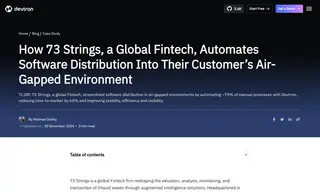 Preview of the 73 Strings Case Study