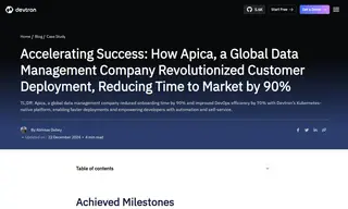Preview of the Apica Case Study