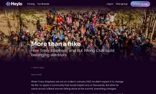 Preview of the BLK Hiking Club Case Study
