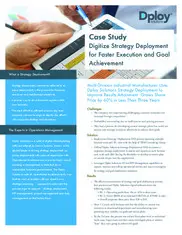 Preview of the Multi-Division Industrial Manufacturer Case Study