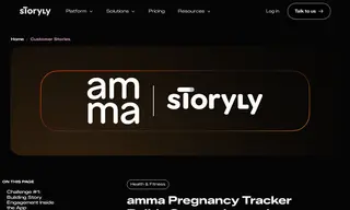 Preview of the amma Pregnancy Tracker Case Study