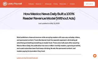 Preview of the Mexico News Daily Case Study
