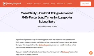 Preview of the First Things Case Study