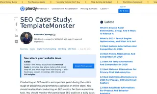 Preview of the TemplateMonster Case Study