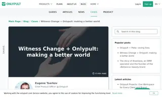 Preview of the Witness Change Case Study