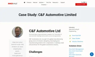 Preview of the C&F Automotive Ltd Case Study