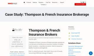 Preview of the Thompson & French Insurance Brokers Case Study