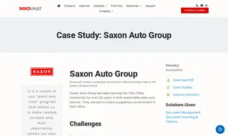 Preview of the Saxon Auto Group Case Study