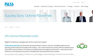Preview of the DPV Dohme Pilzvertrieb GmbH Case Study
