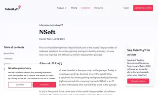 Preview of the NSoft Case Study