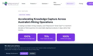 Preview of the Confidential Major Mining Operator (Australia) Case Study