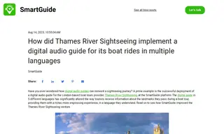 Preview of the Thames River Sightseeing Case Study