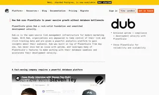 Preview of the Dub Case Study