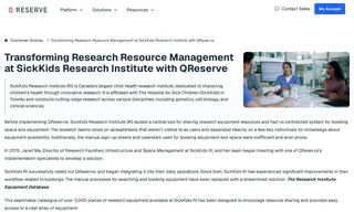 Preview of the SickKids Research Institute Case Study