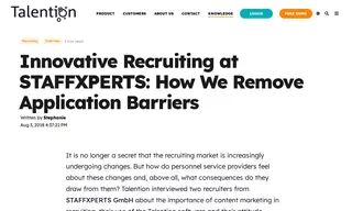 Preview of the Staffxperts GmbH Case Study