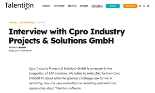 Preview of the Cpro INDUSTRY Case Study