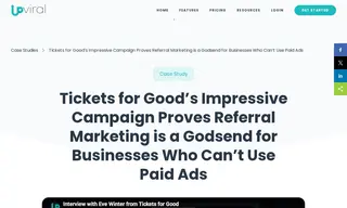 Preview of the Tickets for Good Case Study