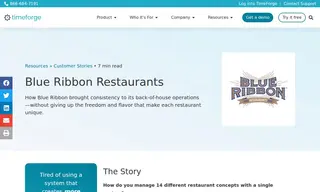Preview of the Blue Ribbon Restaurants Case Study