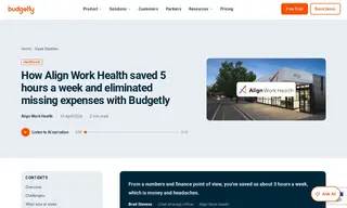Preview of the Align Work Health Case Study
