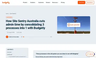 Preview of the Site Sentry Australia Case Study