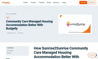 Preview of the Sunrise2Sunrise Community Care Case Study