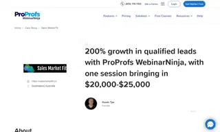 Preview of the Sales Market Fit Case Study