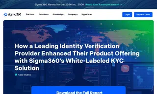 Preview of the Leading Identity Verification Technology Provider Case Study