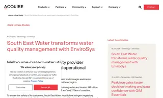 Preview of the South East Water Case Study