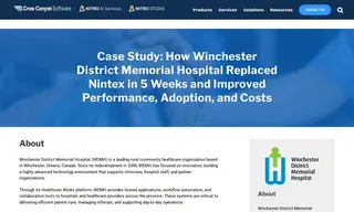 Preview of the Winchester District Memorial Hospital Case Study