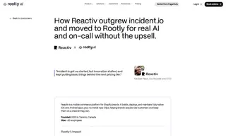 Preview of the Reactiv Case Study
