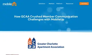 Preview of the Greater Charlotte Apartment Association (gcaa) Case Study