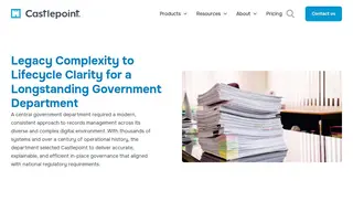 Preview of the Longstanding Government Department Case Study