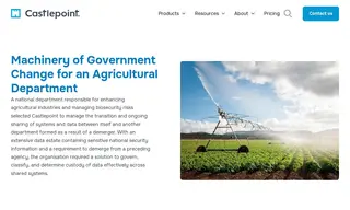 Preview of the Agricultural Department (national Department) Case Study