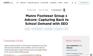 Preview of the Munro Footwear Group Case Study