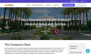 Preview of the Eisenhower Health Case Study