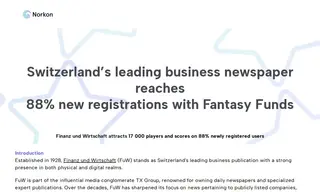 Preview of the Finanz Und Wirtschaft (FuW) Case Study