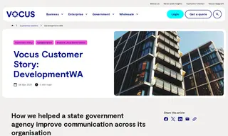 Preview of the DevelopmentWA Case Study