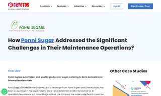 Preview of the Ponni Sugars Case Study