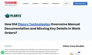 Preview of the Planys Technologies Case Study