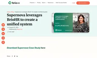 Preview of the Supernova Case Study